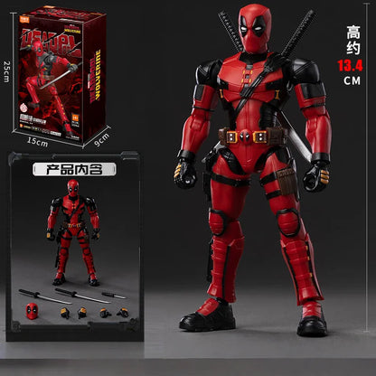 Original BLOKEES Deadpool & Wolverine X-Men Wolverine Wilson Boxed Collections Joint Mobility Action Figures Assembly Toys Gifts