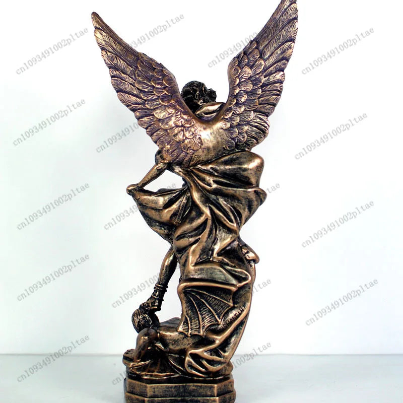 Archangel Michael St. Michael Sculpture Ornament Home Decoration Resin Crafts Statue Ornament