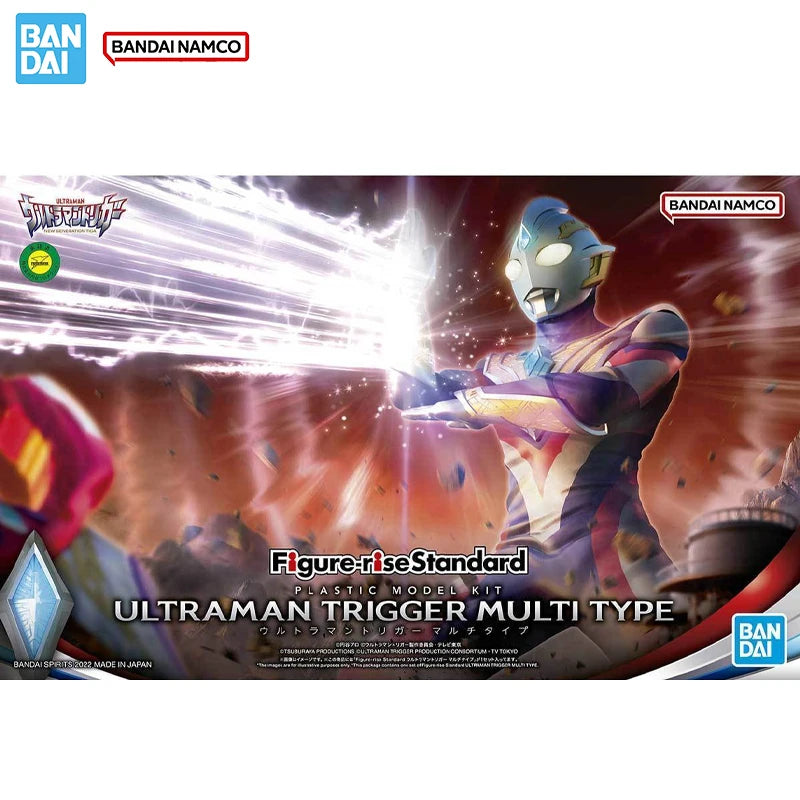 Bandai Original Genuine Ultraman Model Kit Figure-rise Standard Ultraman Trigger Multi Type Collection Action Figure Model Toys