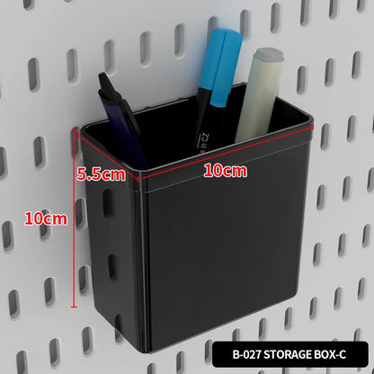 Home Furniture Storage Pegboard: Desktop Standing Height-Adjustable Storage Rack, Also for Displaying Decorative Figurines