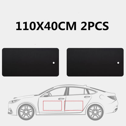 Black Car Door Protector Adhesive-Free/Magnetic Body Side Edge Guard Decorative Anti-scratch Protection Pad Stickers Multi Size