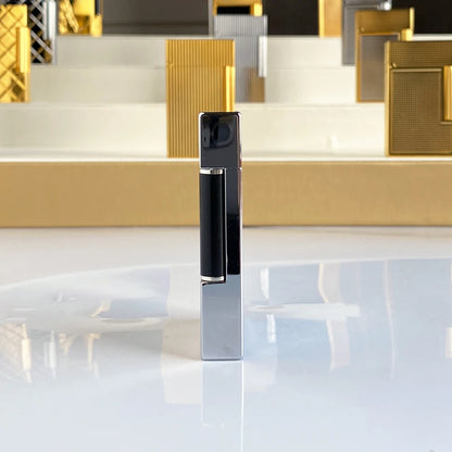 New vintage Lighter Bright Sound brass shell windproof gas lighter for cigarette men's gift