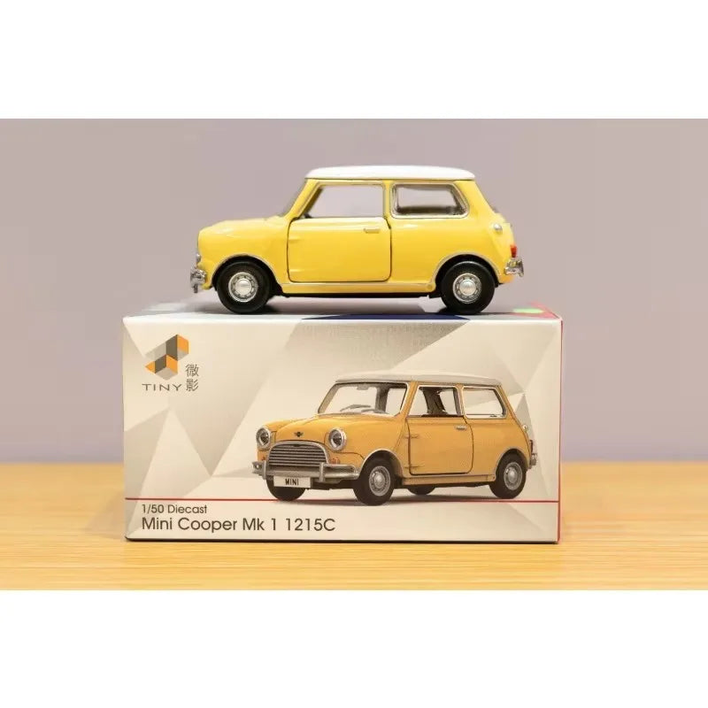 TINY 1:50 Mini Cooper Series Die cast alloy car model Adult collectible ornaments