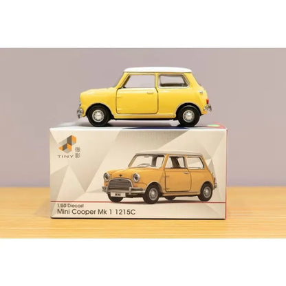 TINY 1:50 Mini Cooper Series Die cast alloy car model Adult collectible ornaments