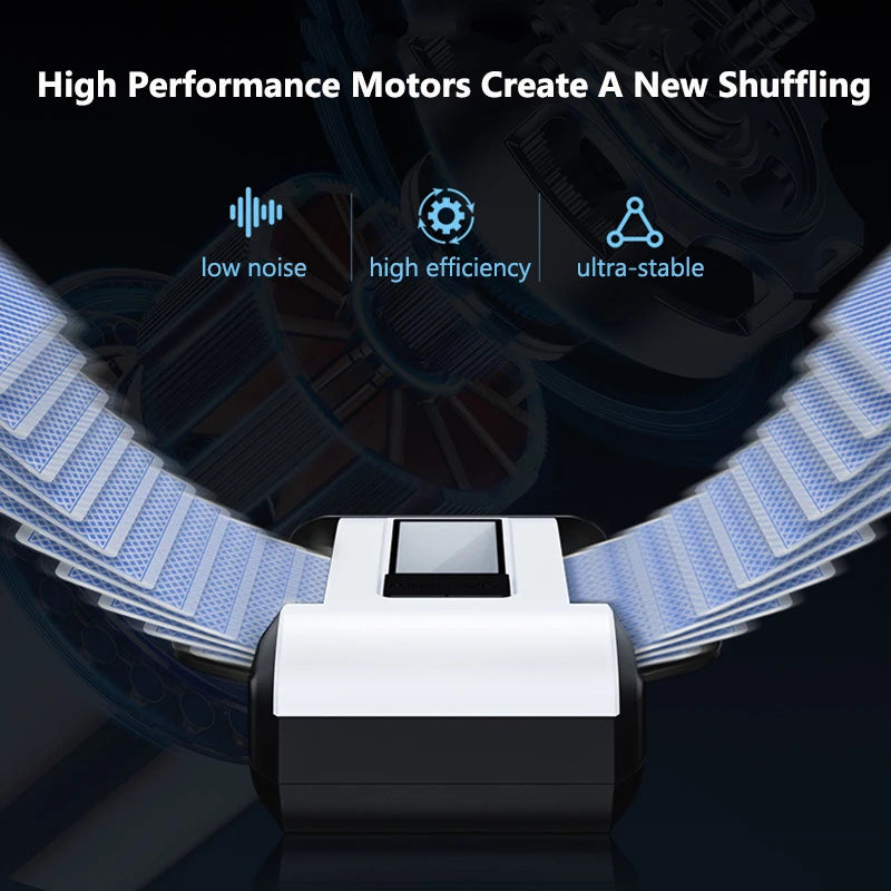 2000mAh Automatic Card Shuffler Rechargeable Electric Poker Card Shuffling Machine Auto Mixer Tool Device for Home Party Camping