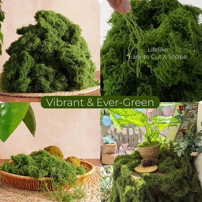500/30G Artificial Green Plants Eternal Life Moss Mini Landscape Fake Grass DIY Crafts Grass Garden Home Room Potting Decoration