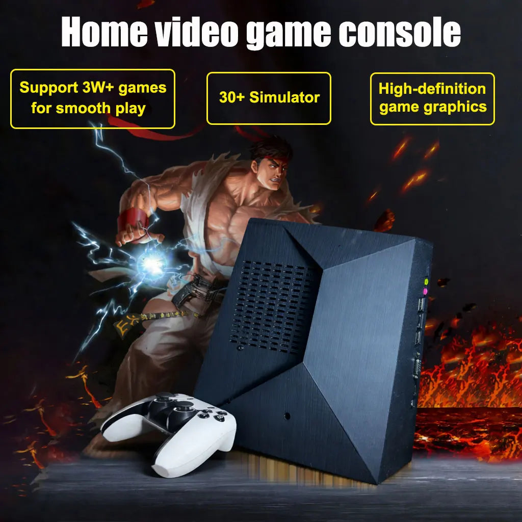 G5 Game Retro Console 4K HD 70000+Games 60+Emulators for PS2 PSP WII N64 Dual System USB Receiver Console for Kids Gift