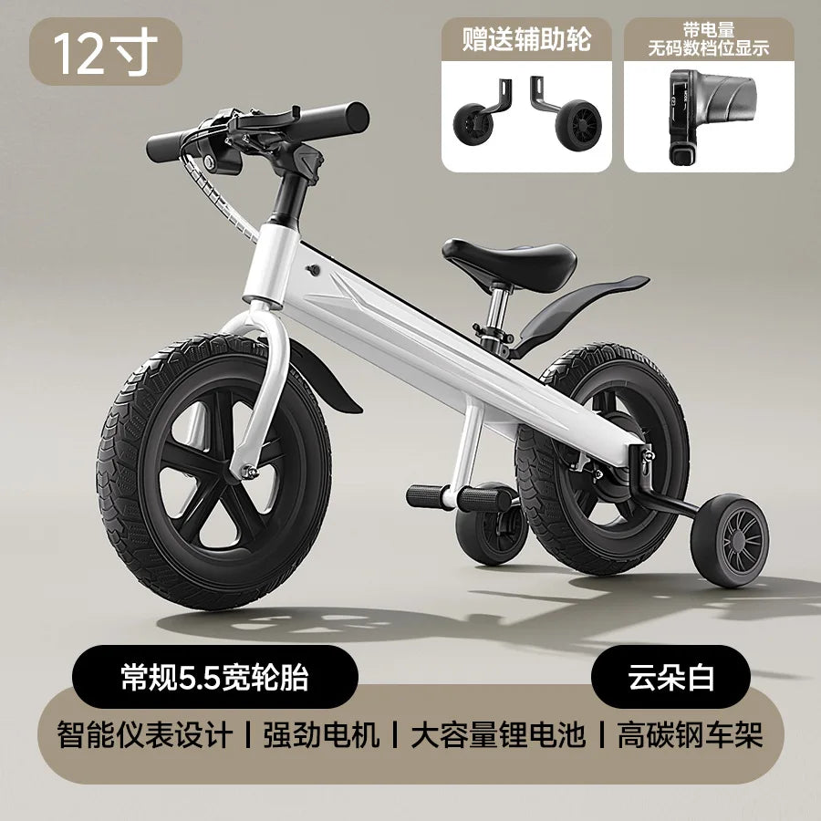 2026 Kids Electric Balance Bike Adjustable Speed Children Bicycle Ride On Training Scooter for Boys Girls New Style Pedal