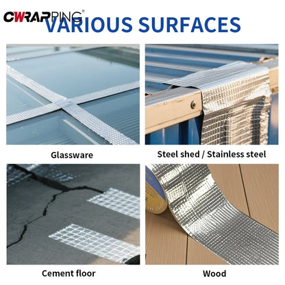 Self-adhesive Butyl Sealing Tapes Waterproof High Temperature Resistance Aluminum Thicken Butyl Tape for Home Car Accessories