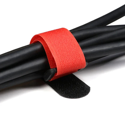 Red 200/300/500mm Cable Ties Reusable Self Adhesive Nylon Strap Reverse Buckle Line Wire Organizer Hook Loop Bundle Fastener