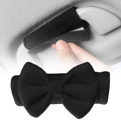Bow Tie Car Handle Protector Cover Cute Car Roof Armrest Cover Car Roof Handle Protective Cover Butterfly Bow Roof Armrest Cover