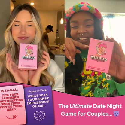 New Cupid Card Game Couples Drinking Game for Adult Dating Nights Bedroom Game for Male and Female Pairs Valentine's Day Gift