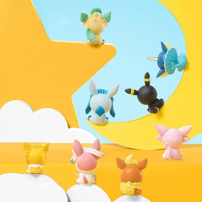 Original Pokemon Eeveelution Mini Action Figures Eevee Sylveon Espeon Toys Mini Model Decorative Ornaments Cute Birthday Gift