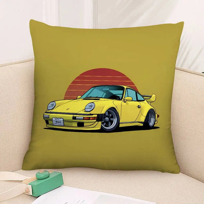 Cool Supercar 911 Pillow Case Plush Fabric Soft  Pillowcase Double Sided Print Cushion Cover Household Gifts