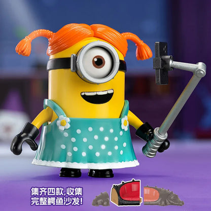 Genuine Minions Building Block Figures Magic Edition Jam Factory And Celebration Party Series Collectible Toy Desktop Ornament