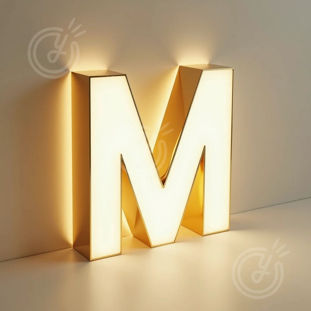 Custom LED House Number Outdoor Metal Letters Sign for Business Storefront Waterproof Illuminated Backlit House Number Signage