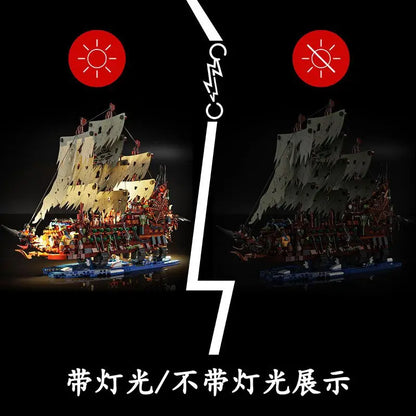 Flying Dutchman Pirate Ship Building Blocks Caribbean Pirate Ship Assembly Toys Boys and Children DIY Models New Year Gifts