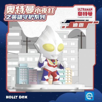 Genuine Ultraman Monster Anime Cool Blind Box Corner Bumper Action Figure Decoration Toys Birthday Gifts Night Light Kids Boy