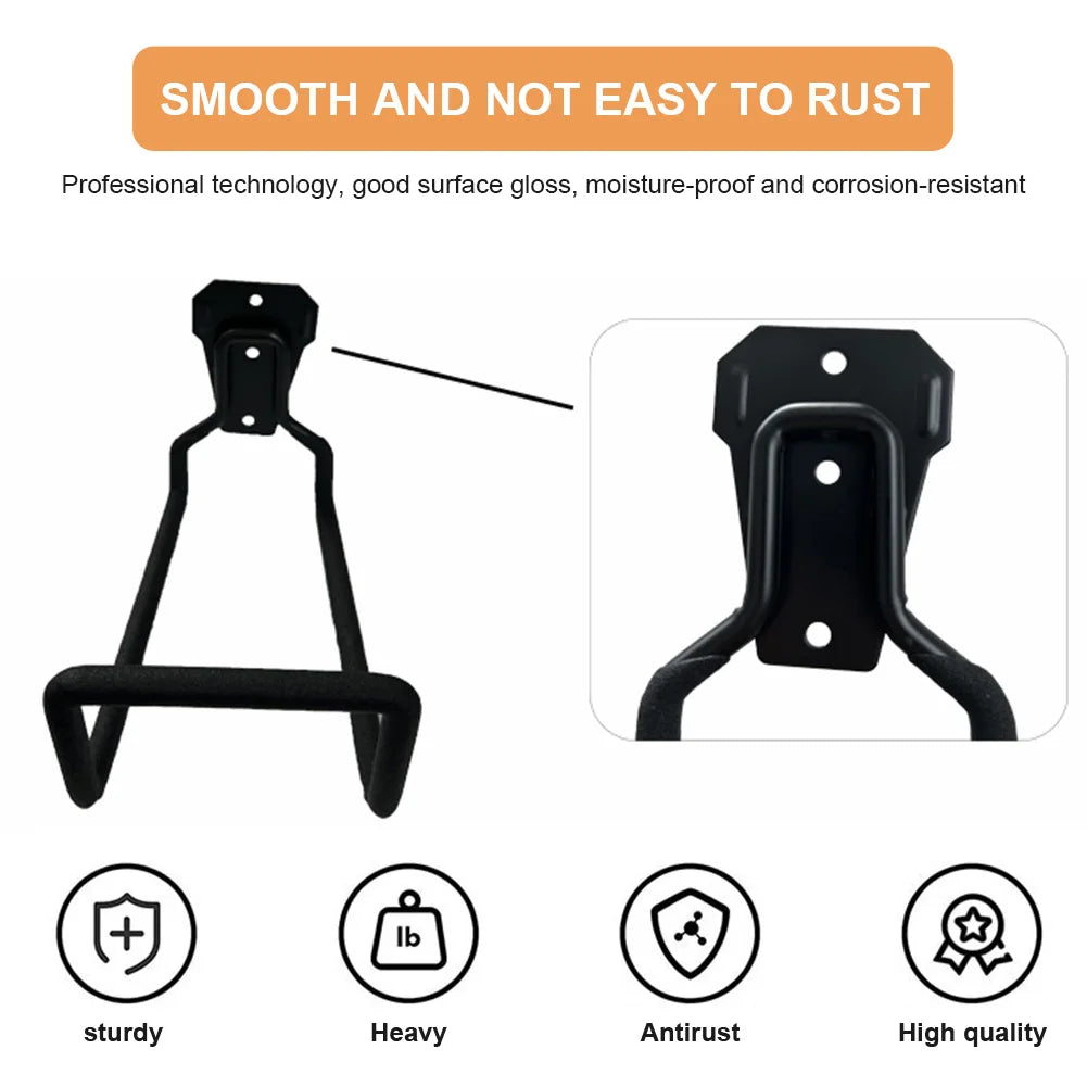 1/2PCS Heavy Duty Wall Mount Garden Hose Holder Metal Hose Hanger for Water/Air Hose Garage Organizer with Anti-Slip Foam