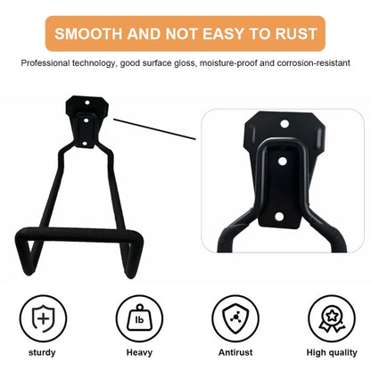 1/2PCS Heavy Duty Wall Mount Garden Hose Holder Metal Hose Hanger for Water/Air Hose Garage Organizer with Anti-Slip Foam