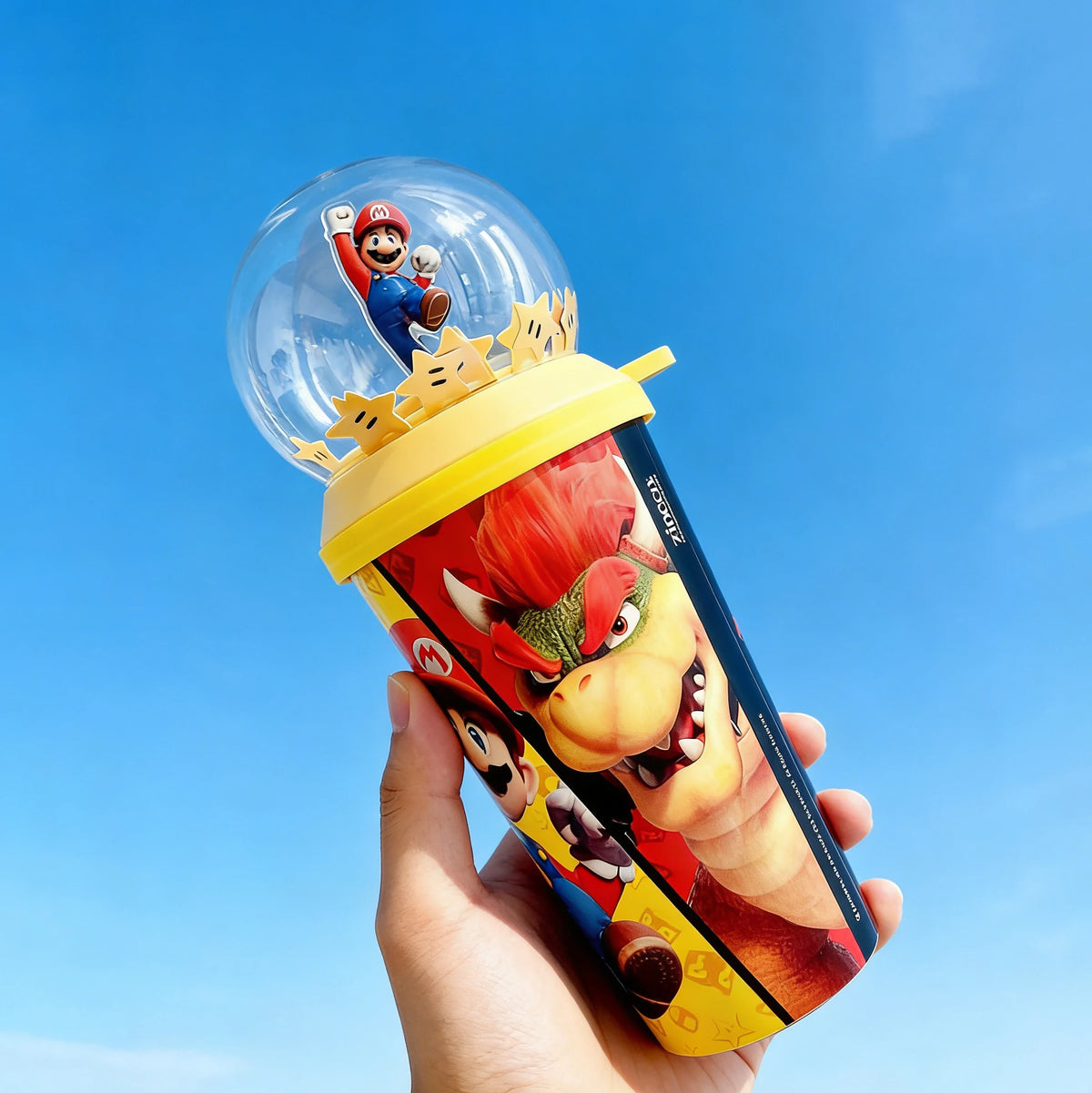Super Mario Galaxy Movie Mushroom Cup Question Mark Popcorn Bucket Exclusive Cinema Collectible Gifts