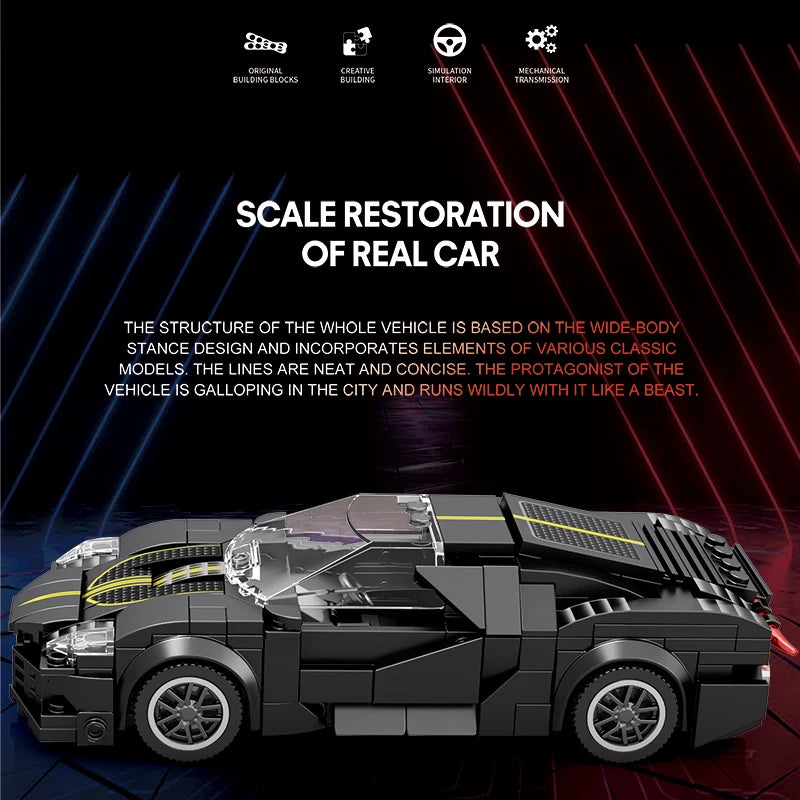 Speed Sport Car Model City Classic Racing Vehicle Building Blocks Super Racers Car Bricks Puzzle Toys Gifts Desktop Decoration
