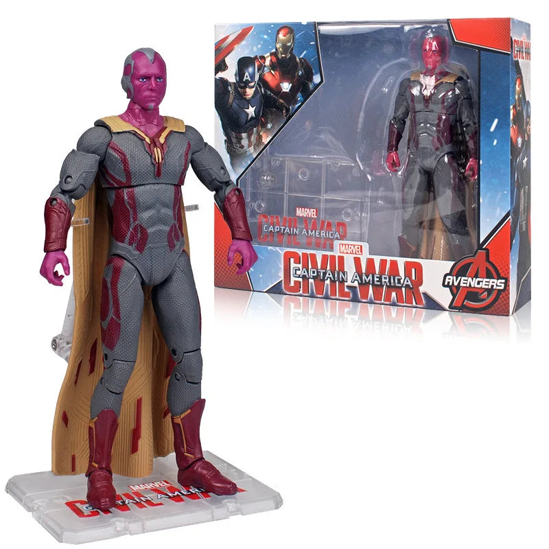 Zhongdong Marvel Avengers Super Heroes Action Figure Collectible Model Statue Desktop Decoration For Adult Marvel Fans