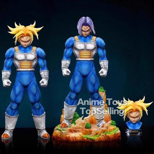 30cm/11.81in Anime Dragon Ball Z Trunks Figure Two heads Action Figures PVC Statue Collection Model Toys for Gifts