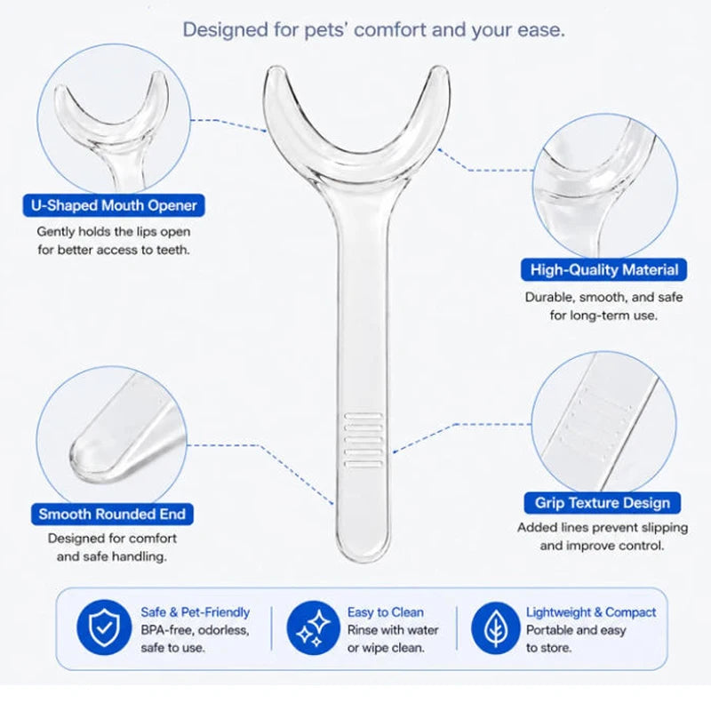 2PCS Dog Dental Mouth Opener, Pet Teeth Cleaning Mouth Retractor for Dogs and Cats, Pet Teeth Cleaning Tools