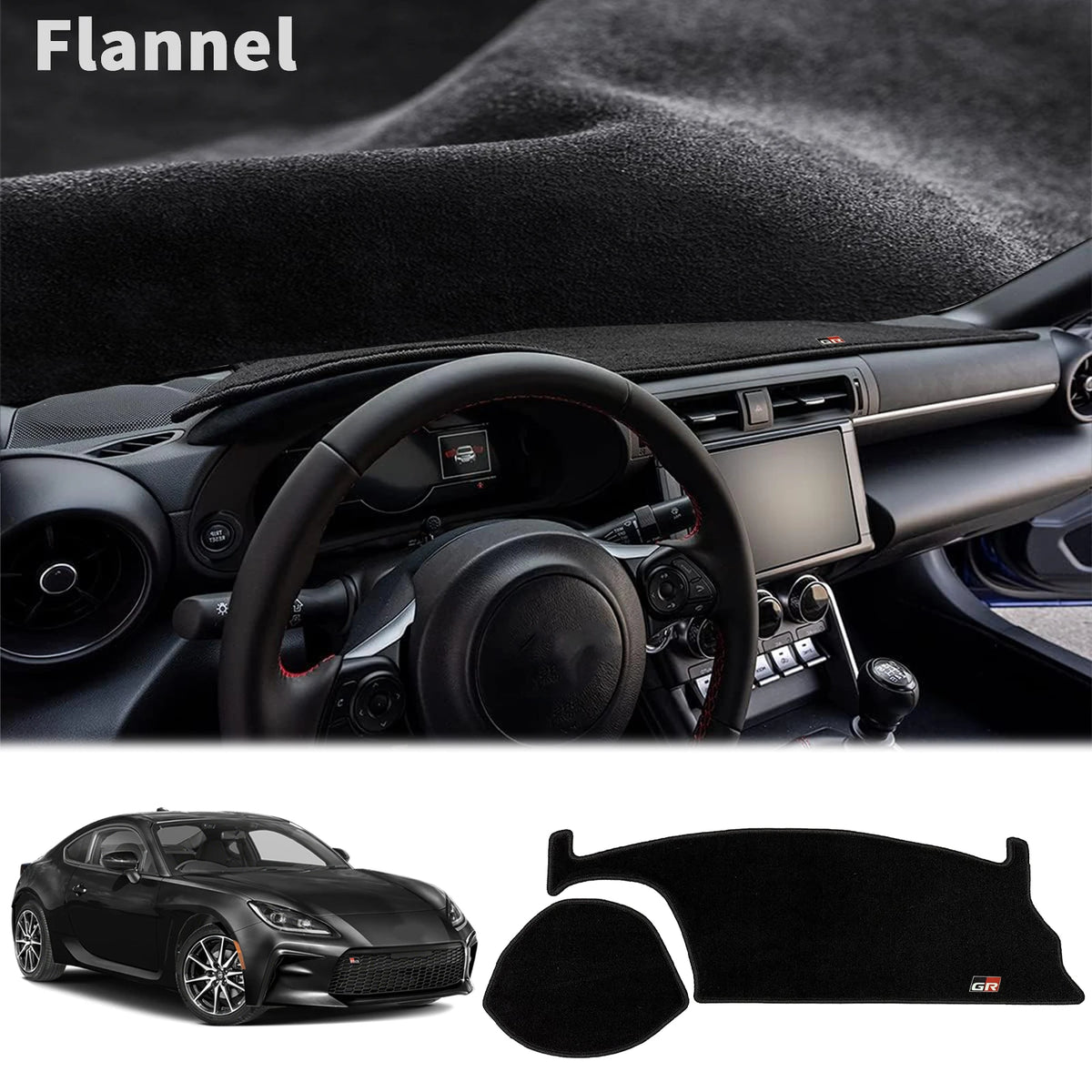 for Toyoa 86 GR86 2021 2022 2023 2024 2025 Car Dashmat Dashboard Cover Pad DashMat Sunshade Protective Carpet Accessories