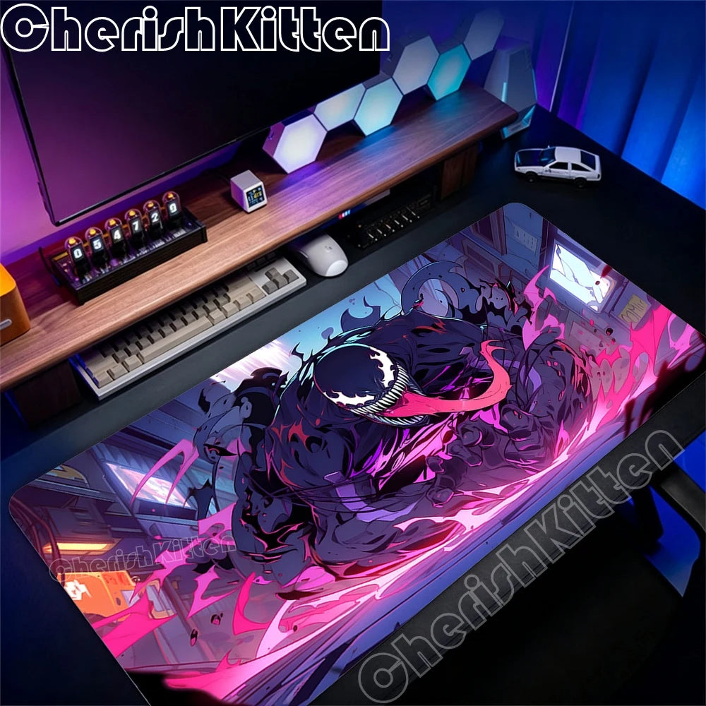 Large Game Console Mousepad Waterproof Mouse Pad Keyboard Computer Laptop Pad office Accessories XXL Marvel Venom Art Desk Mat