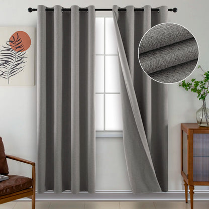 310cm Height Solid Color Custom Made 100% Blackout  Curtains for Living Room Bedroom Window Curtain Soundproof Insulation