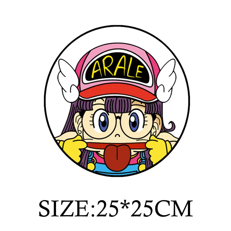 Anime Arale Dr Slump Cartoon Patches for Clothes Heat Transfer Thermal Vynil Stickers DIY T shirt Iron on for Women Appliqued