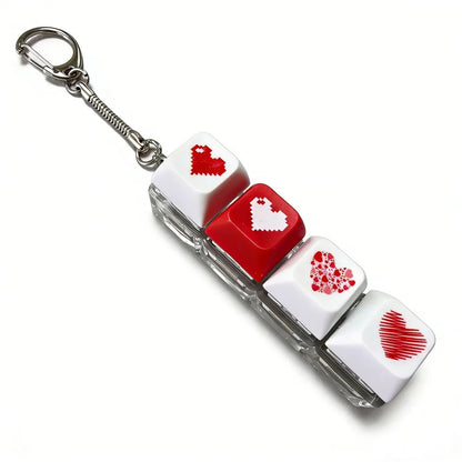 Cute Cat Claw Keychain 4/9 Keys Keyboard Decompression DIY Keyboard Keychain For Gifts