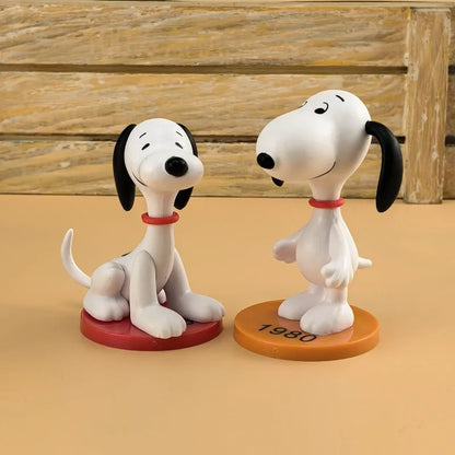 8pcs/set Snoopys Travel Partner Adventure Figure Cartoon Toy Desktop Home Ornaments Cute Decoration Trendy Toy Gift Wholesale