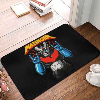 UFO Robot Mazinger Z Front Door Floor Entrance Mats Outdoor Anime Bath Kitchen Doormat Bedroom Carpet Rug