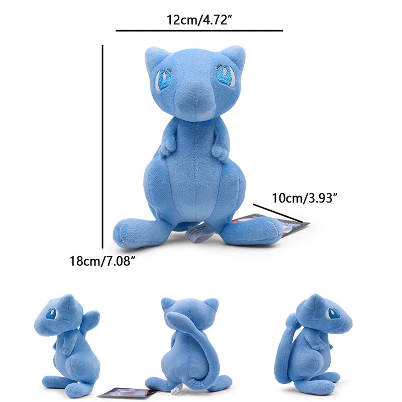 Mew Pokemon Plush Doll Kawaii Cartoon Go dex Mew Plush Toys Soft Stuffed Kawaii Anime Doll Pillow Birthday Gift For Kids