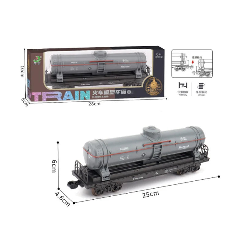 Vintage Steam Train Track Accessories Simulation Electric Train Model Retro Track Train Boy Toys Gift For Kids