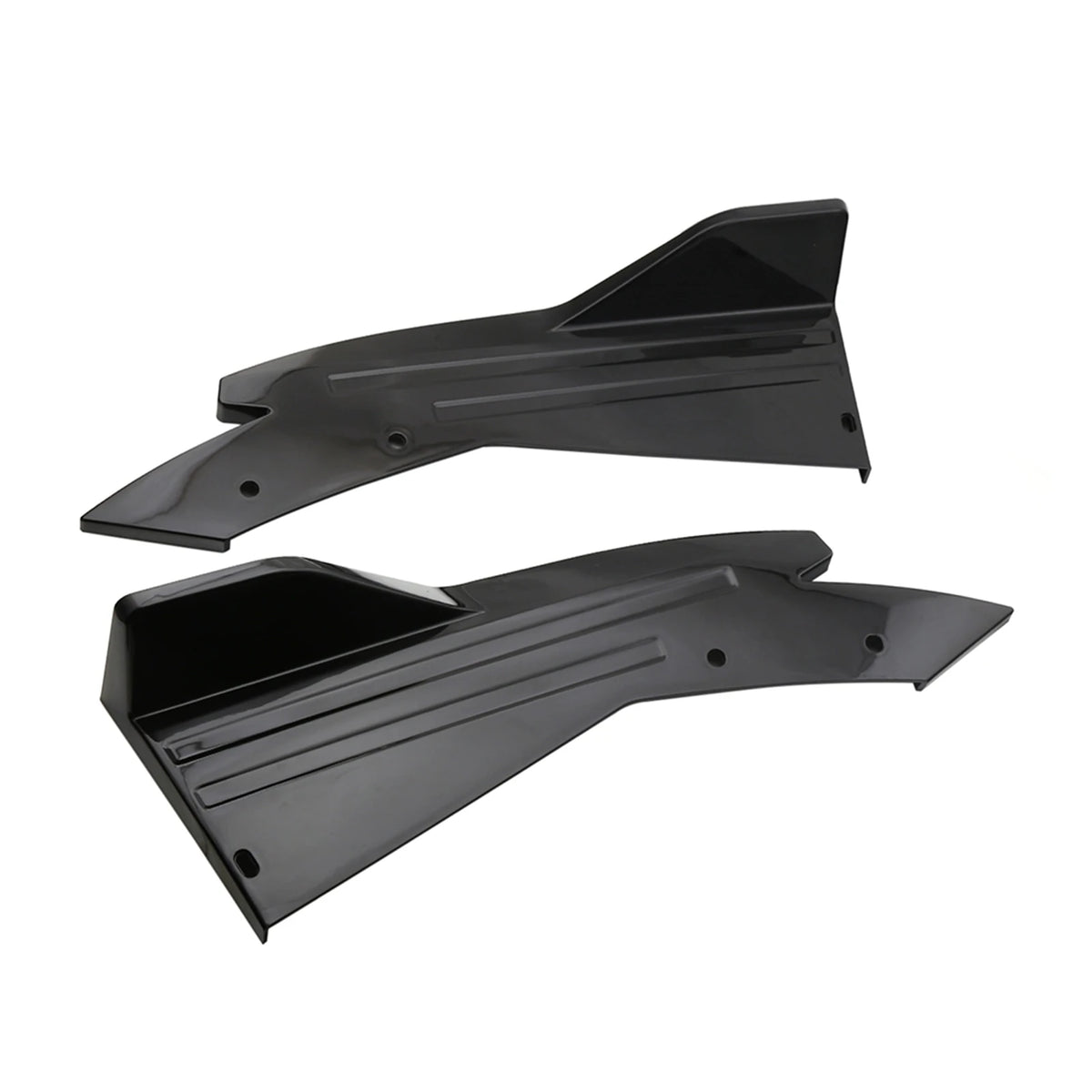 Car Rear Bumper Lip Splitter Universal Cars Side Fins Body Lip Spoiler Chin Skirt Protector Automobile Tuning Accessories