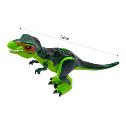 Jurassic Dinosaurs Spinosaurus Large Brick Toy Joints Open Mouth 7 Color Designs, Collectible Decor DIY Puzzle Assembly Gift