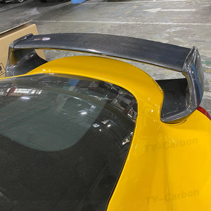 Real Carbon Fiber ST Style Rear Tail Spoiler Trunk Wing Lip Tuning Rear Roof Lip Spoiler Wing For Supra A90 2019-2023 BodyKits