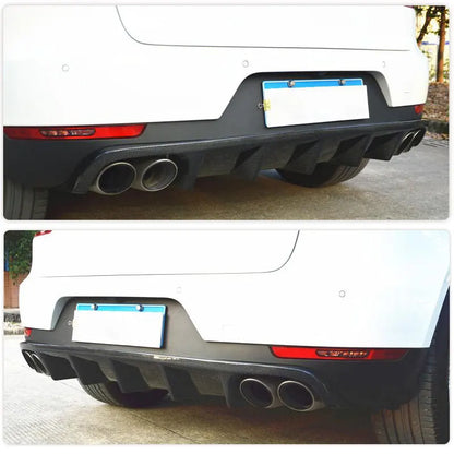 Carbon Fiber Rear Bumper Diffuser Lip Spoiler for Porsche Macan Turbo GTS Sport 2014-2020 Car Racing Rear Apron Lip Body Kit