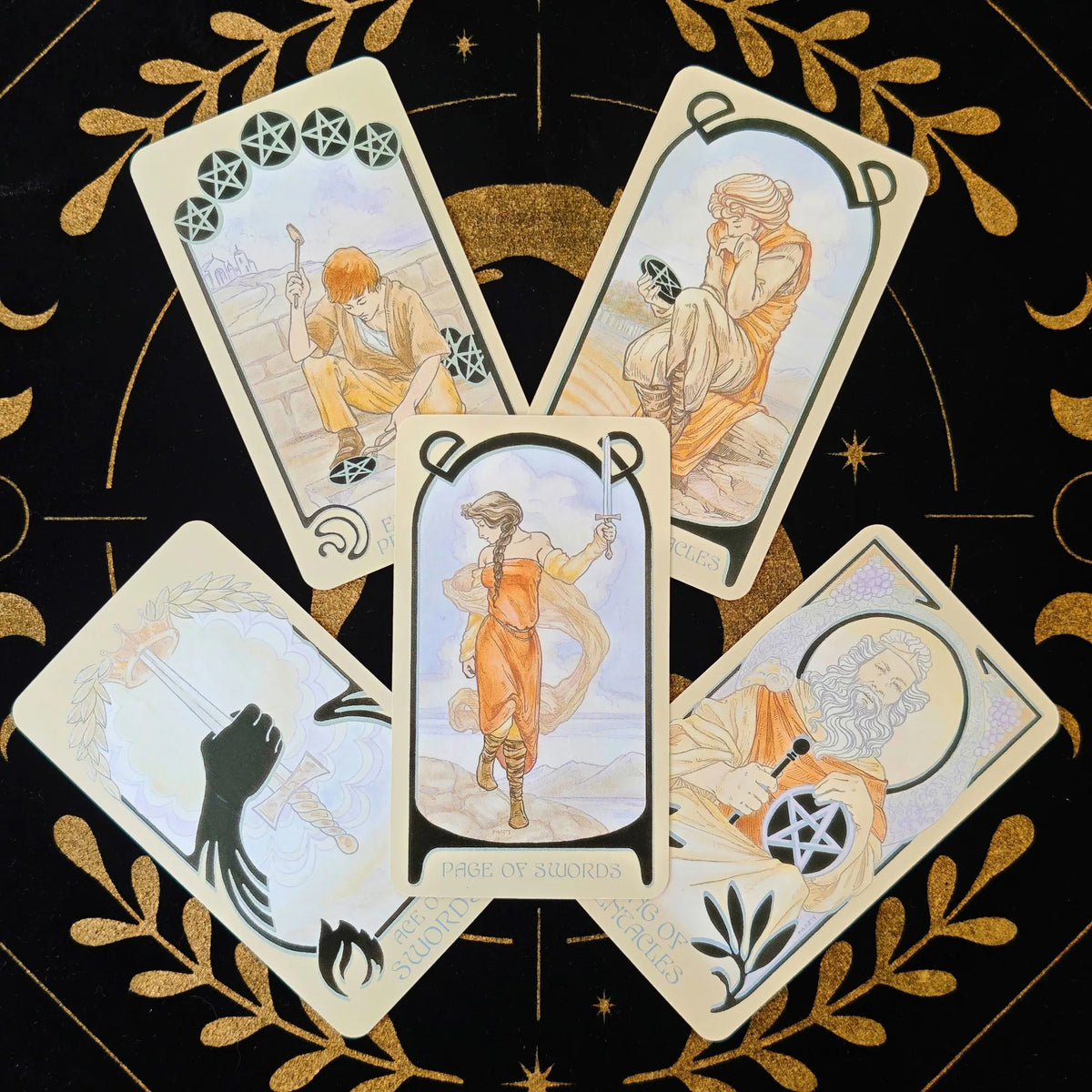 Classic Ethereal Visions Illuminated Tarot The Rider Tarot Deck Cards for Beginners Divination Edition Borad Playing Game