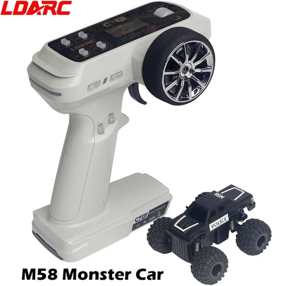 LDARC M58 RC Truck RTR 2.4GHz 1/58 MINI Mirco RC Electric Remote Control Model Car Adult Children's Tabletop Toys