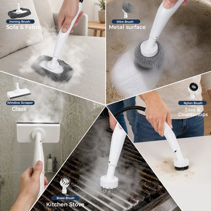 ROUNY Multi-Purpose Portable High Pressure Steam Cleaner, 3.5Bar Powerful Steam Output, 15s Fast Heat-Up, 1000ml Large Tank