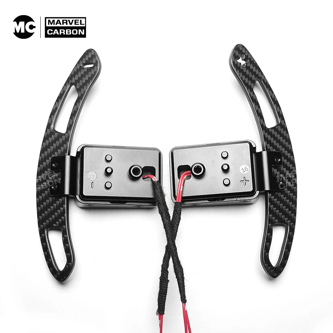For BMW 1-4 series f20 f21 f30 f22 f80 g20 g30 g80 m3 m5 x3 x5 Magnetic Carbon Fiber Steering Wheel Paddle Shifter Extensions