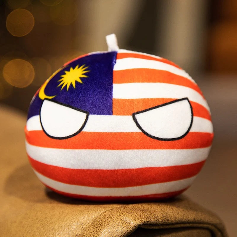 Country Ball Plush Toys 70 Styles 10cm Polandball Pendant Country Balls Countryball Stuffed Doll Xmas Birthday Gifts for Kids