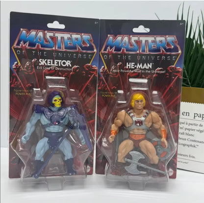 5.5-inch Anime He-Man Figure Skeletor Action Figures High-quality Version Statue Collection Model Desk Decoration Doll Toy Xmas
