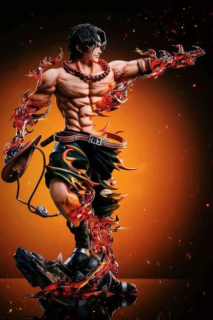 One Piece Ace Anime Figure Portgas·D· Ace Action Figurine Statue Pvc Gk Model Collection Doll Desk Decoration Toy Birthday Gifts