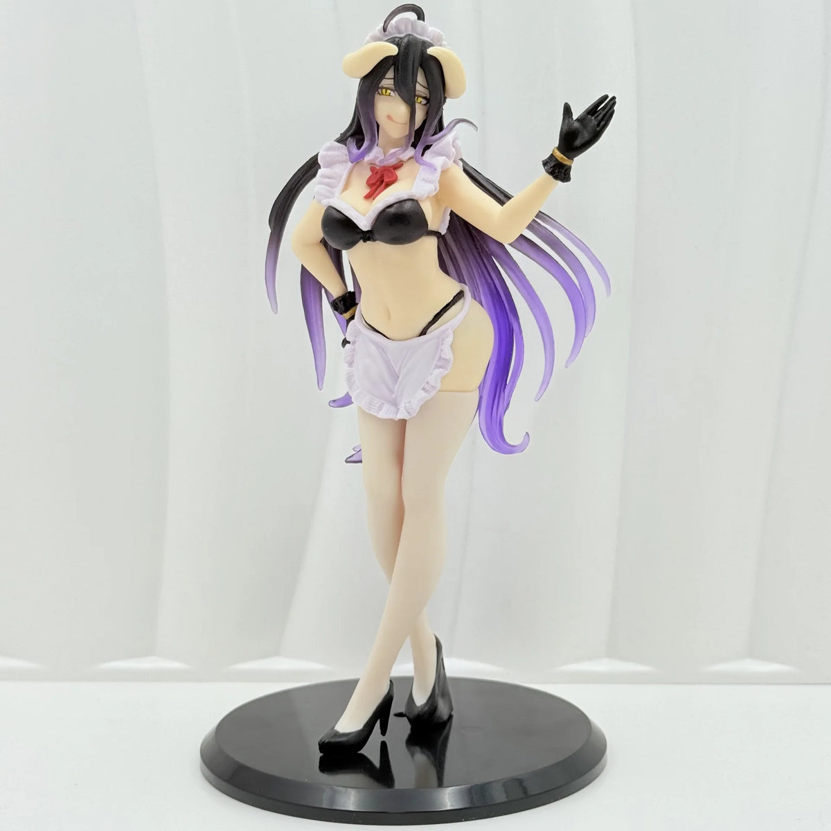 Taito Anime Figure Overlord Albedo Maid Outfit Pvc Collectible Prize Model Desktop Decoration For Adult Anime Fans